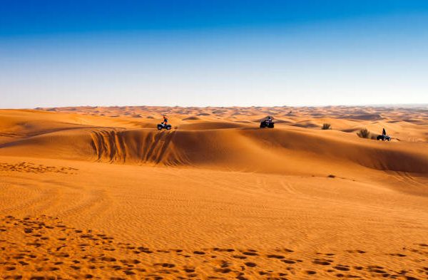 desert safari experience with atv 4x4 vehicles